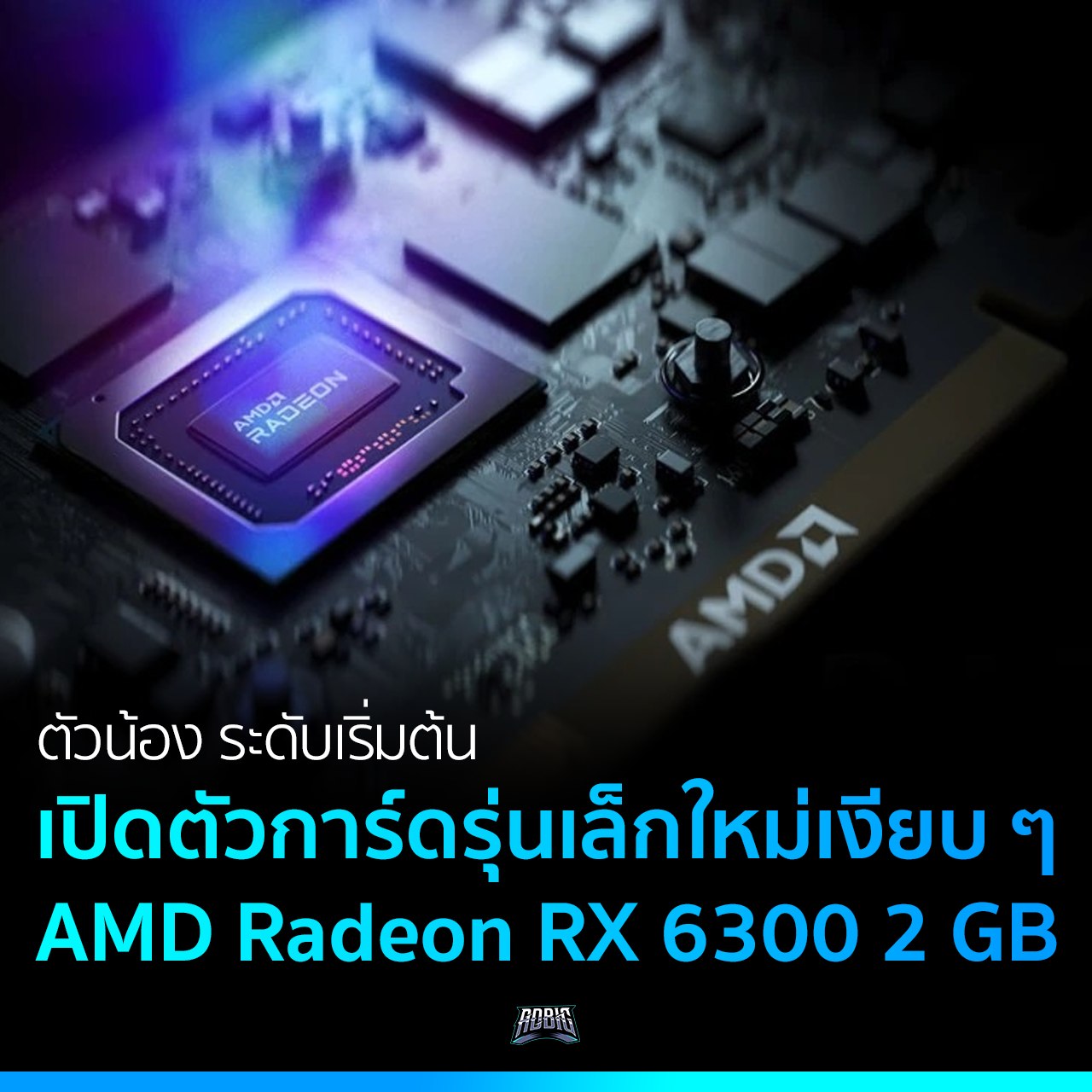 ตัวน้อง ระดับเริ่มต้น เปิดตัวการ์ดรุ่นเล็กใหม่เงียบๆ AMD Radeon RX 6300 ...
