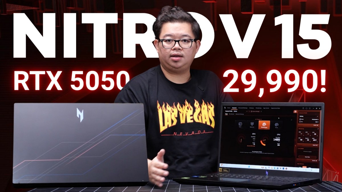 NITRO V15 โน้ตบุ๊คเล่นเกม 29,990.- แรงไม่แพง GeForce RTX™ 5050 + Core i5-13420H ประกัน 3Y