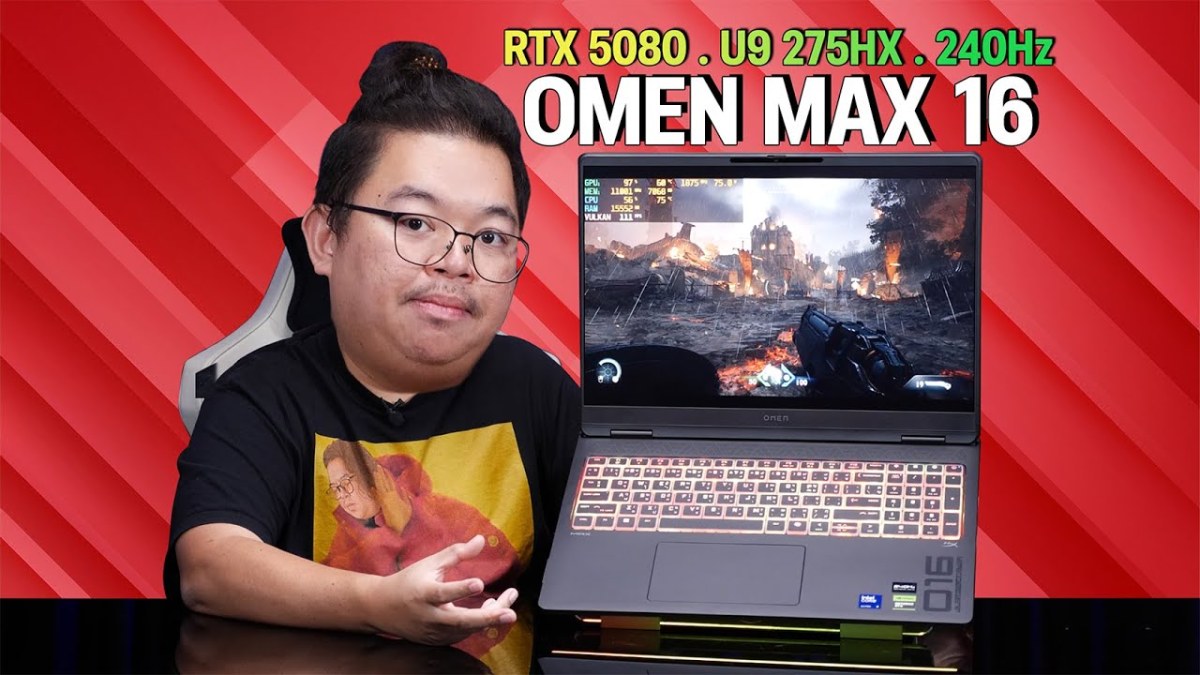 เกมมิ่งซ่อนรูป หรูแรง OMEN MAX 16 พลัง U9 275HX + RTX 5080 ใช้ Vapor chamber แรงเย็นสนั่น